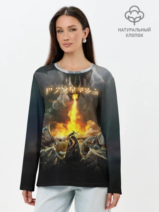 Лонгслив женский. Хлопок / THE ELDER SCROLLS