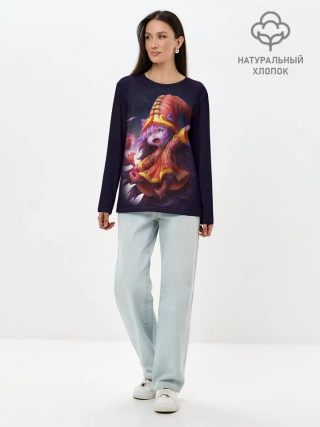 Лонгслив женский. Хлопок / Lulu