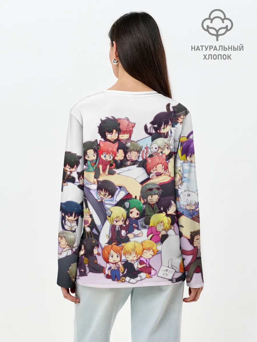 Лонгслив женский. Хлопок / Full Gintama