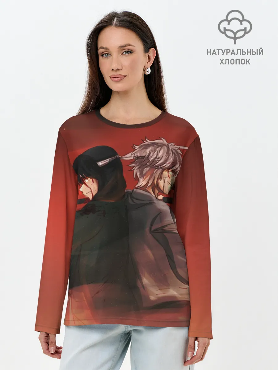 Лонгслив женский. Хлопок / Back to back