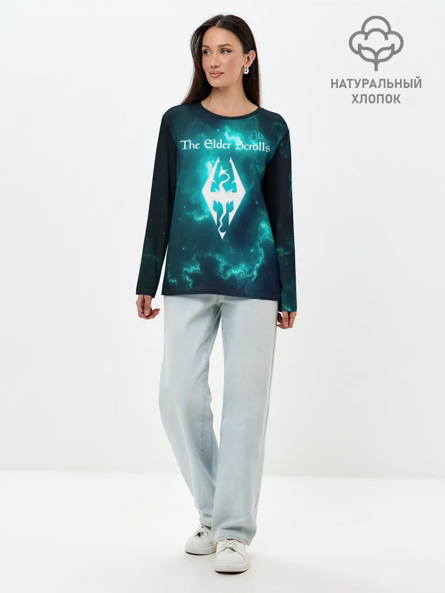 Лонгслив женский. Хлопок / THE ELDER SCROLLS