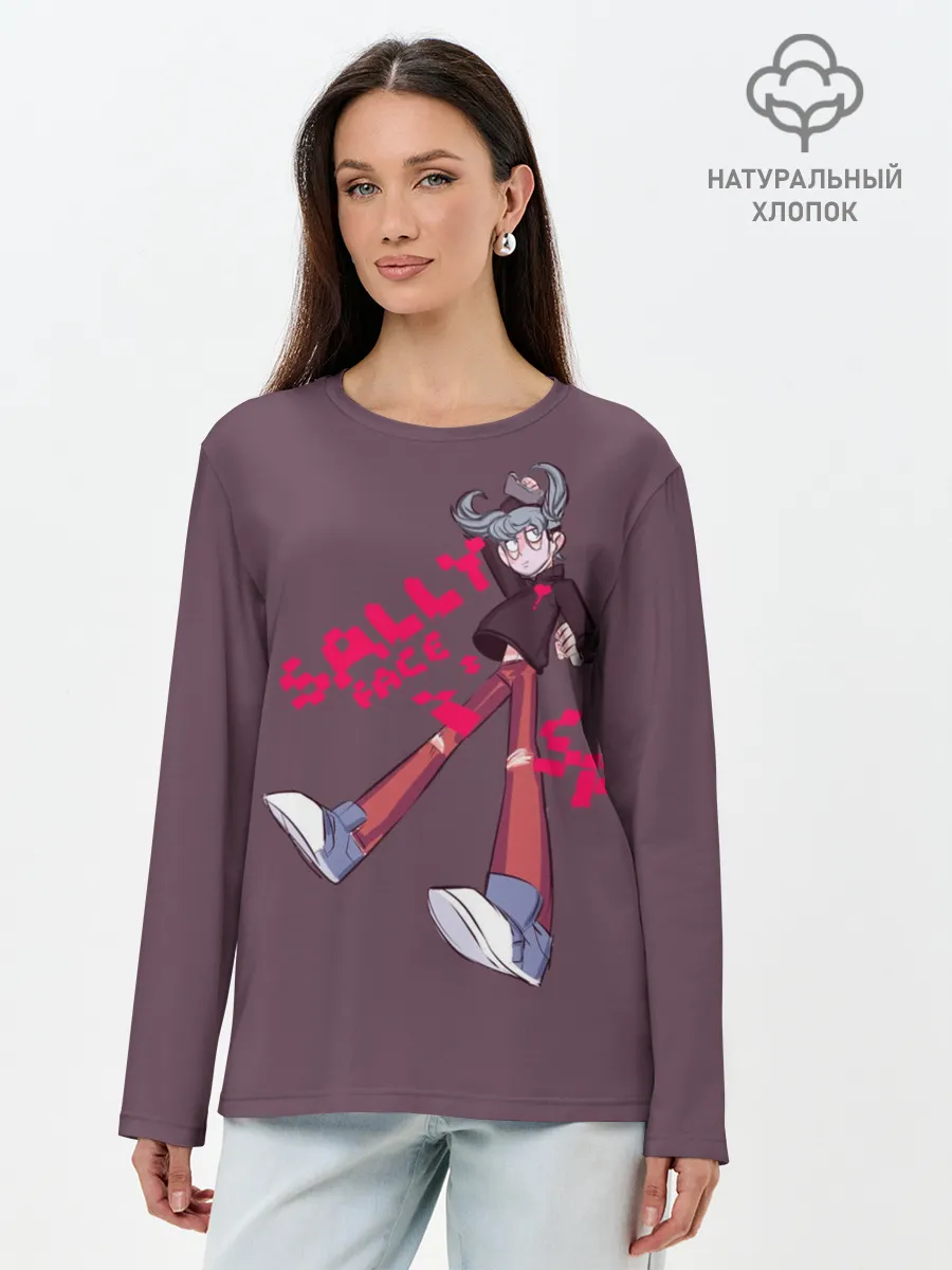 Лонгслив женский. Хлопок / Sally Face