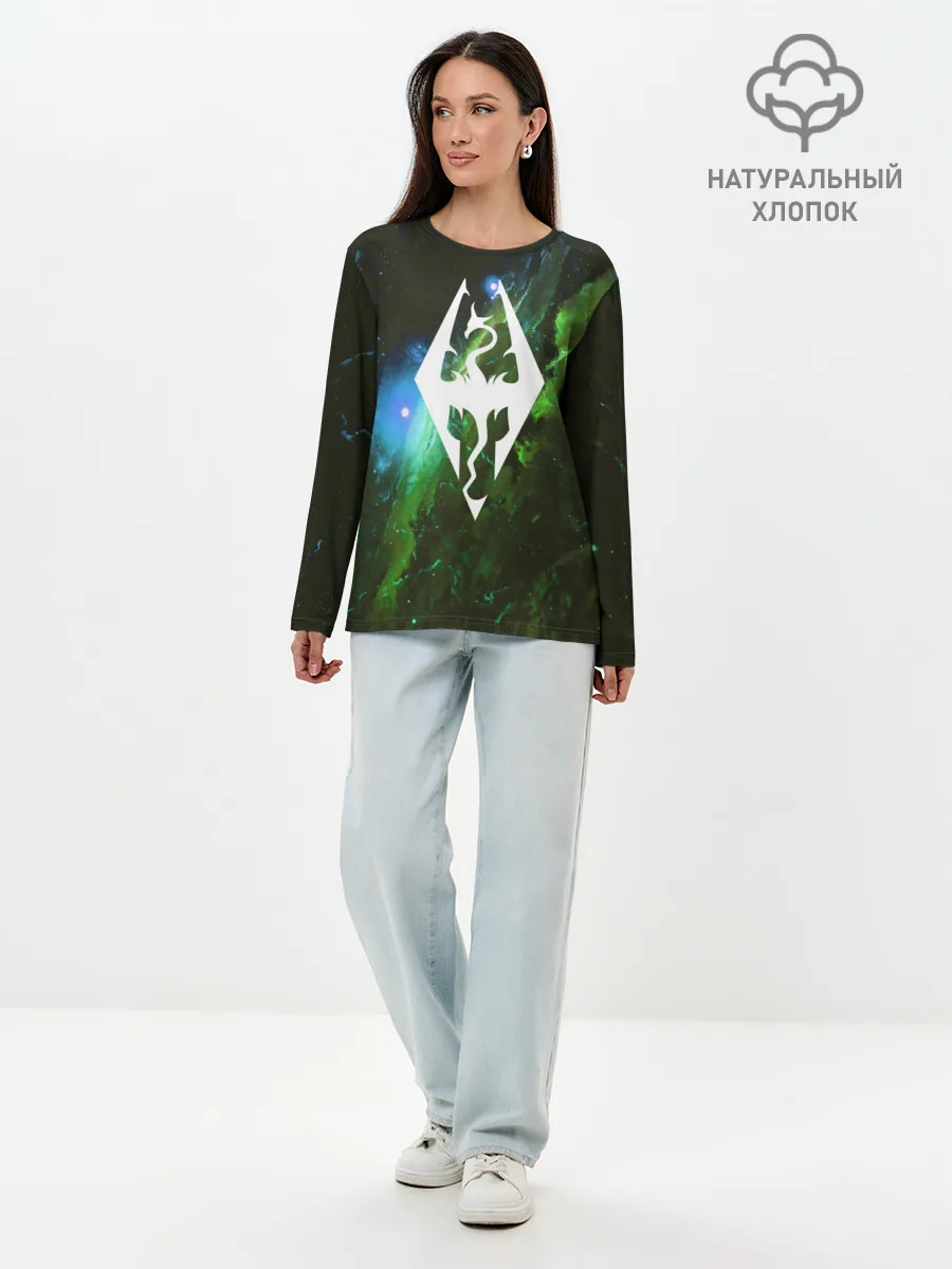 Лонгслив женский. Хлопок / THE ELDER SCROLLS