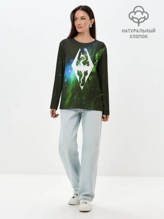 Лонгслив женский. Хлопок / THE ELDER SCROLLS