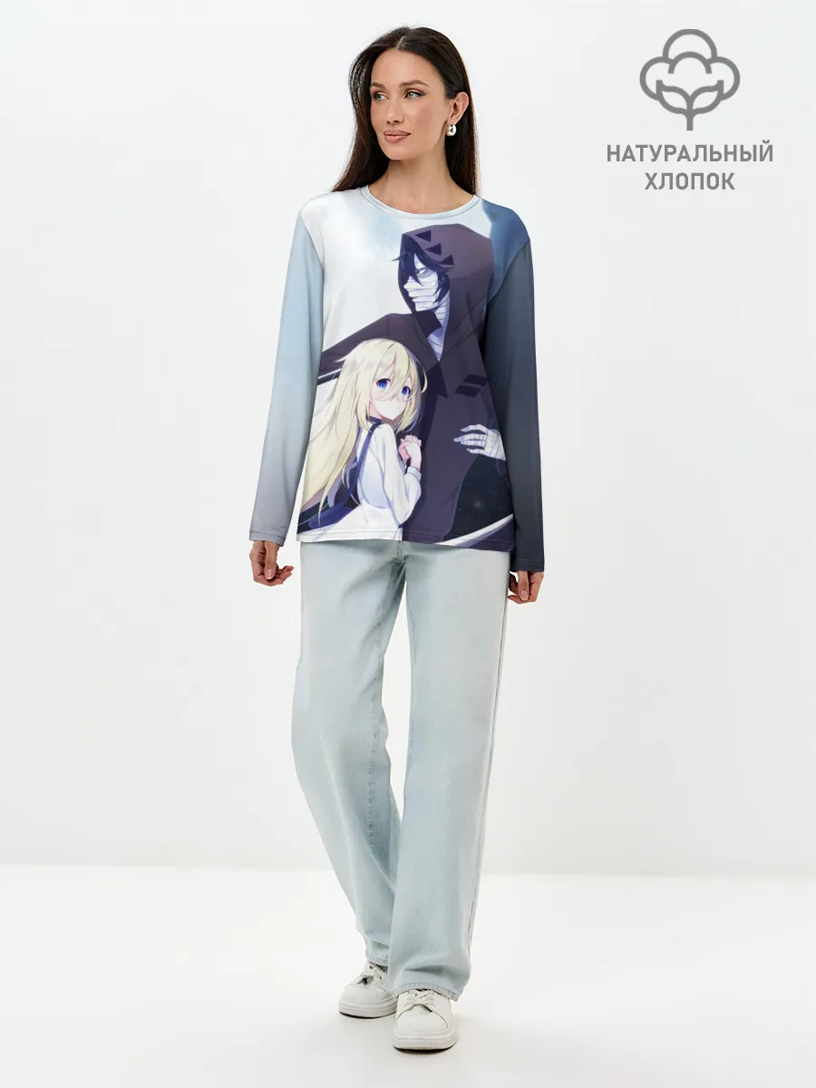 Лонгслив женский. Хлопок / ANGELS OF DEATH. Rachel & Isaac