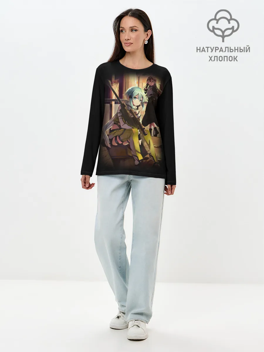 Лонгслив женский. Хлопок / Bullet of Bullets