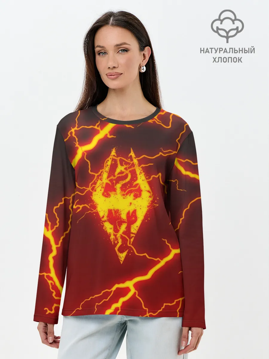 Лонгслив женский. Хлопок / THE ELDER SCROLLS