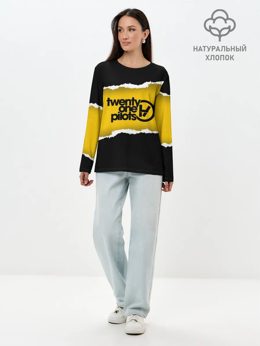 Лонгслив женский. Хлопок / TWENTY ONE PILOTS