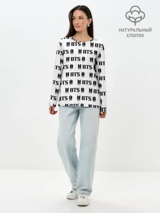 Лонгслив женский. Хлопок / BTS