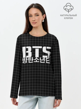 Лонгслив женский. Хлопок / BTS