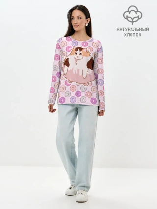 Лонгслив женский. Хлопок / Loops