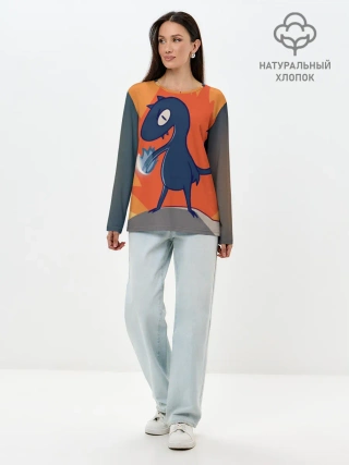 Лонгслив женский. Хлопок / Люси