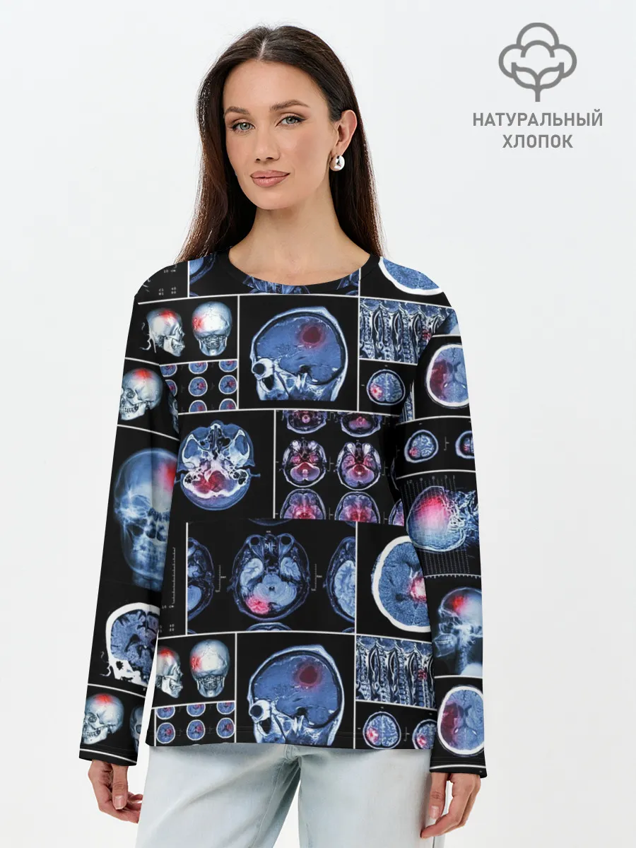 Лонгслив женский. Хлопок / неврология