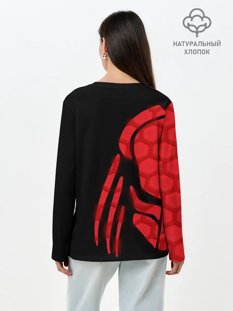Лонгслив женский. Хлопок / ХИЩНИК | PREDATOR.