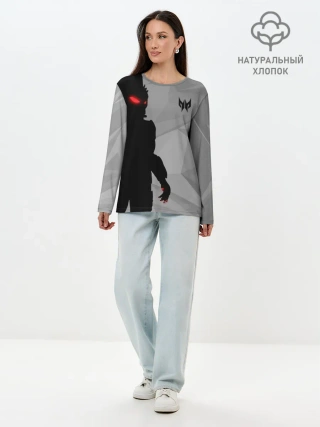 Лонгслив женский. Хлопок / ХИЩНИК | PREDATOR.