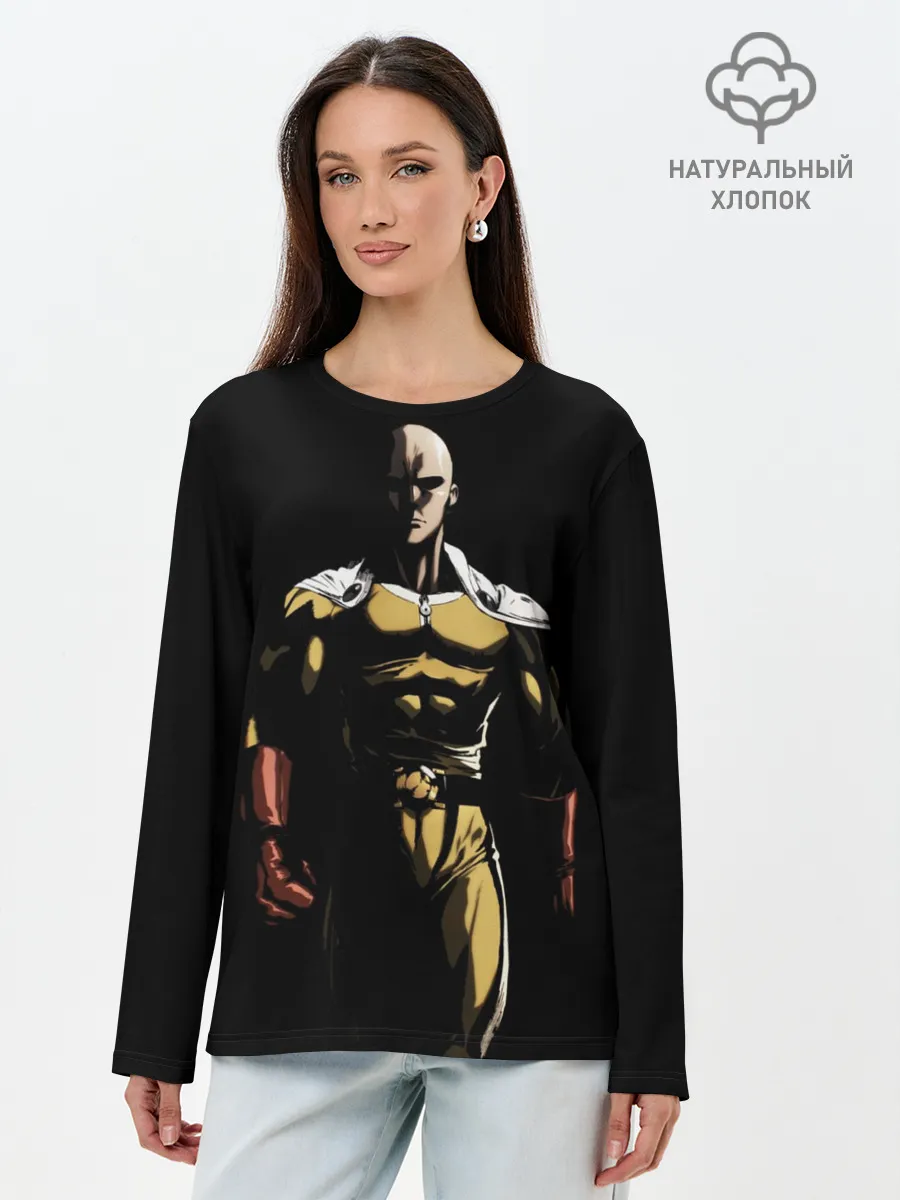 Лонгслив женский. Хлопок / One-Pucnh Man