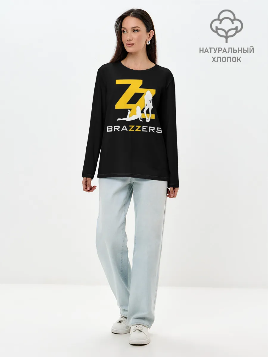 Лонгслив женский. Хлопок / BRAZZERS