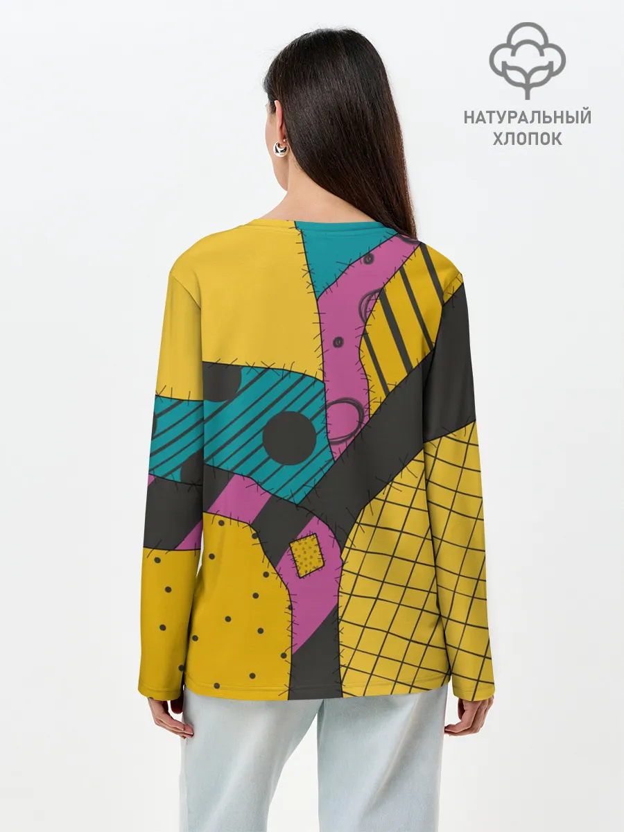 Лонгслив женский. Хлопок / кошмар перед рождеством Салли