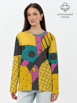 Лонгслив женский. Хлопок / кошмар перед рождеством Салли