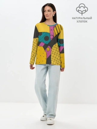 Лонгслив женский. Хлопок / кошмар перед рождеством Салли