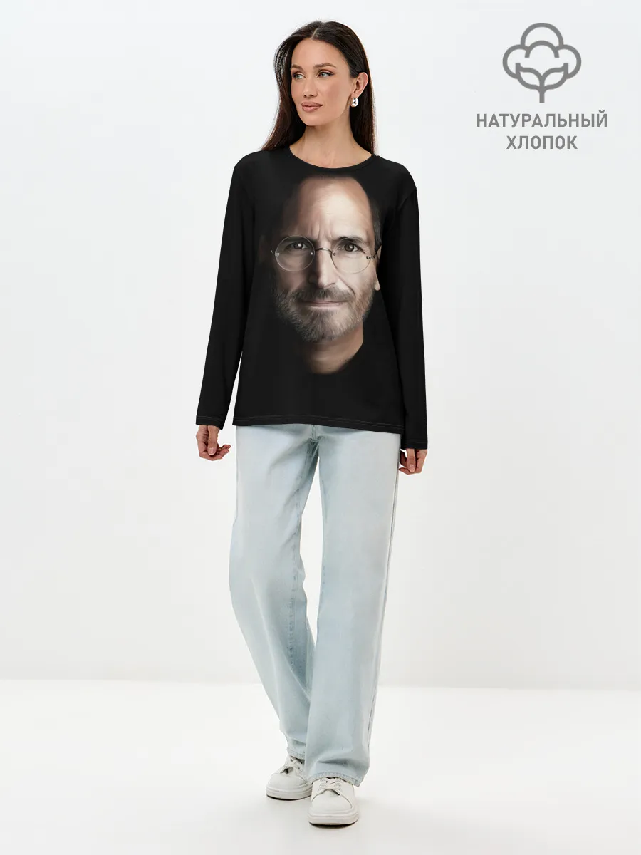 Лонгслив женский. Хлопок / Стив Джобс