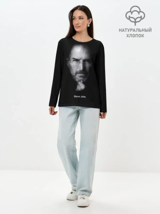 Лонгслив женский. Хлопок / Steve Jobs