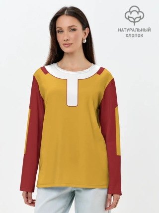 Лонгслив женский. Хлопок / ONE PUNCH MAN SAITAMA