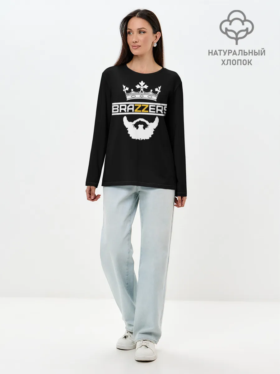 Лонгслив женский. Хлопок / BRAZZERS