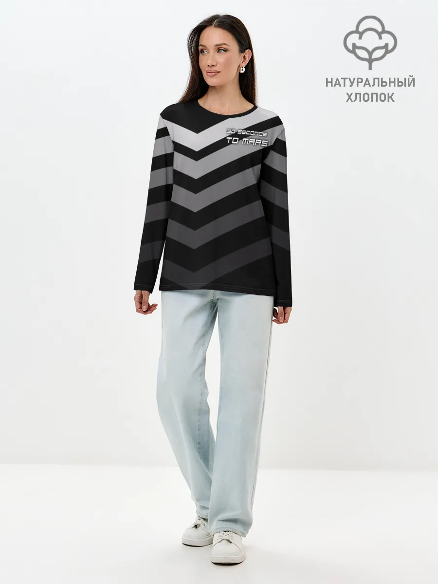 Лонгслив женский. Хлопок / 30 Seconds To Mars