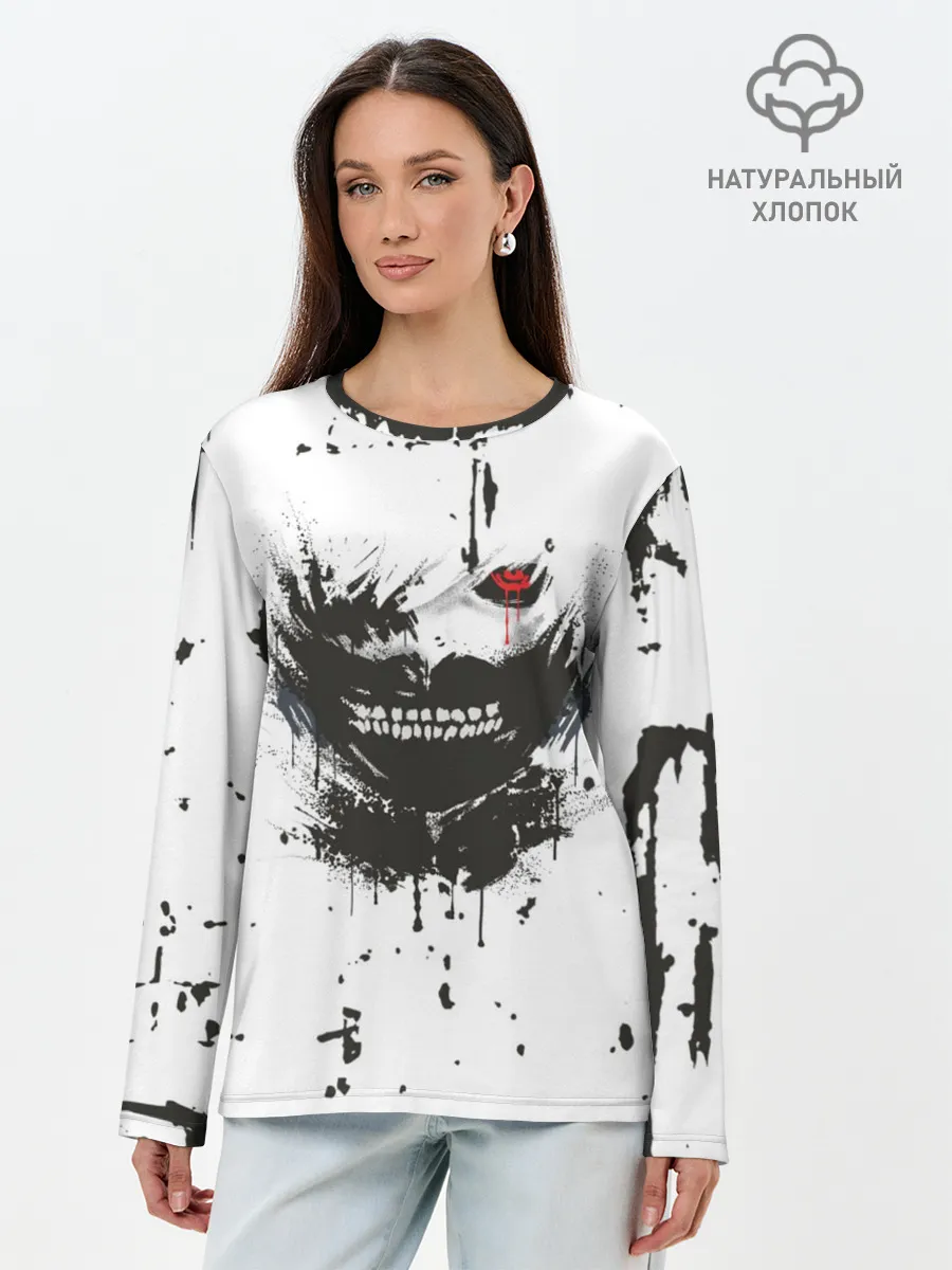 Лонгслив женский. Хлопок / Kaneki Ken