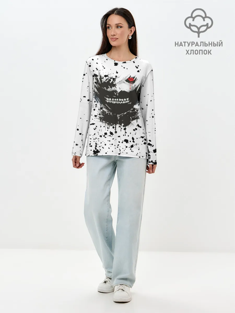 Лонгслив женский. Хлопок / Kaneki Ken