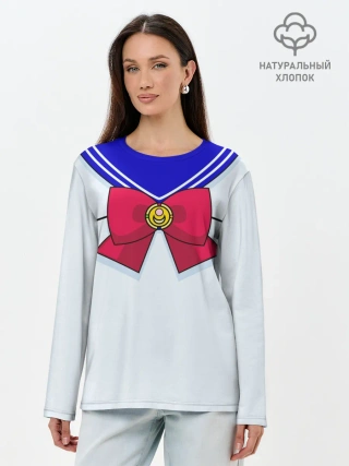 Лонгслив женский. Хлопок / Матроска