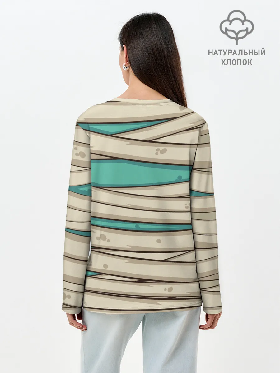 Лонгслив женский. Хлопок / Мумия