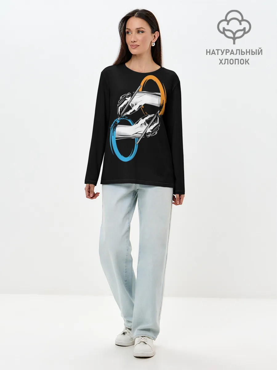 Лонгслив женский. Хлопок / Portal