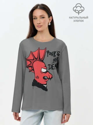 Лонгслив женский. Хлопок / Зойдберг