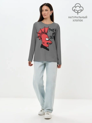 Лонгслив женский. Хлопок / Зойдберг