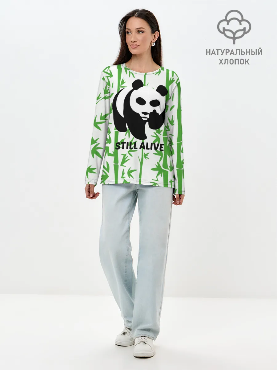 Лонгслив женский. Хлопок / Still Alive