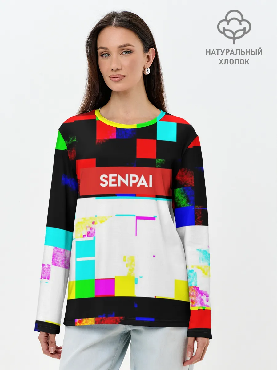 Лонгслив женский. Хлопок / SENPAI