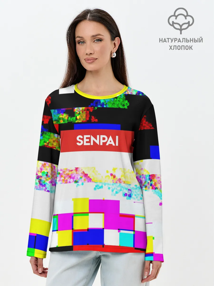 Лонгслив женский. Хлопок / SENPAI