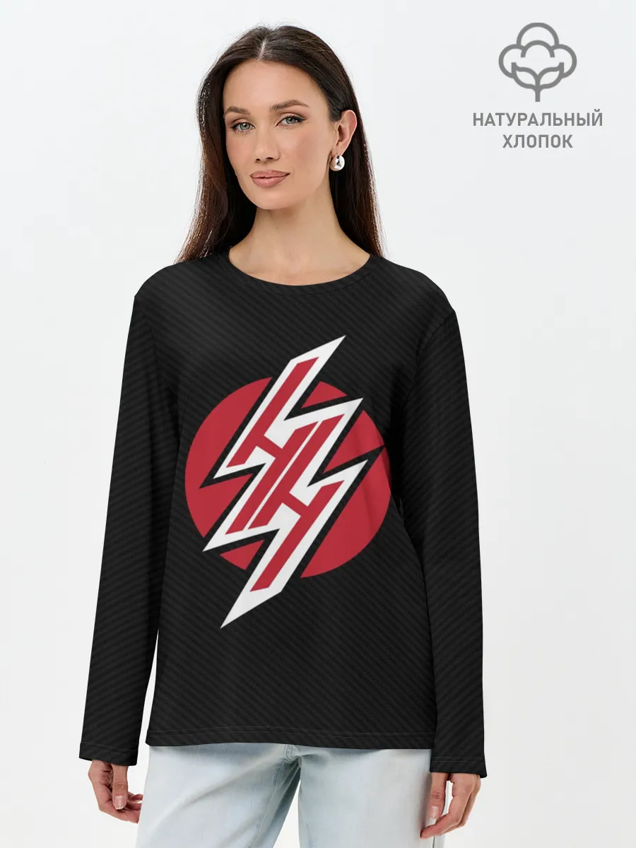 Лонгслив женский. Хлопок / Японская анимация