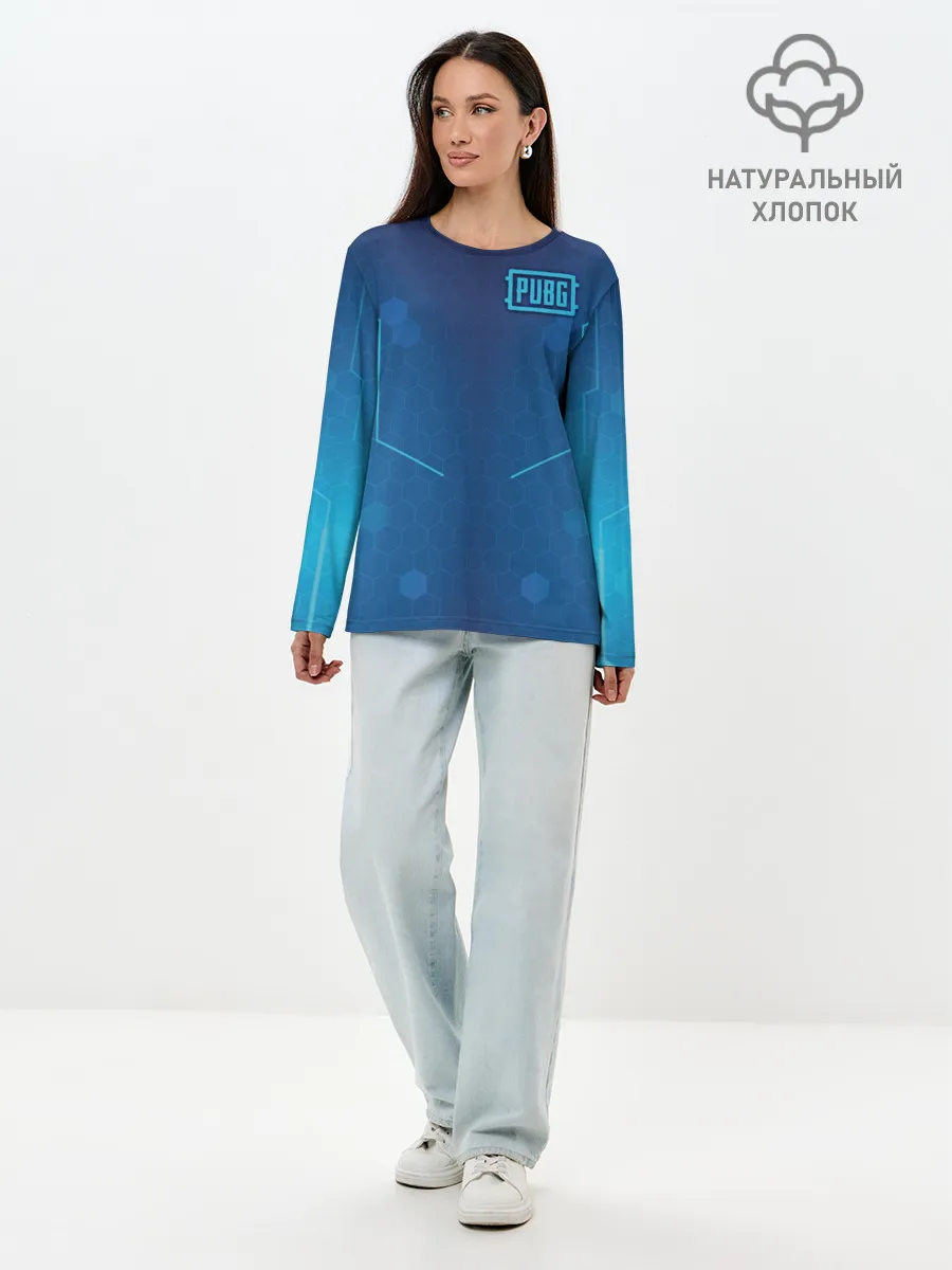 Лонгслив женский. Хлопок / PUBG Guard Light