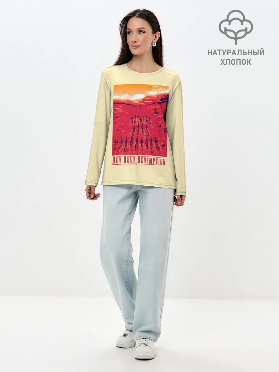 Лонгслив женский. Хлопок / Nothing gets forgiven