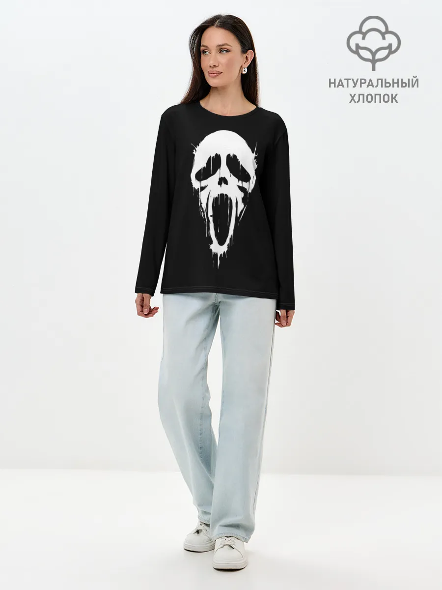 Лонгслив женский. Хлопок / Крик