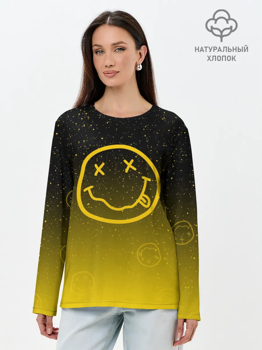 Лонгслив женский. Хлопок / NIRVANA SPACE