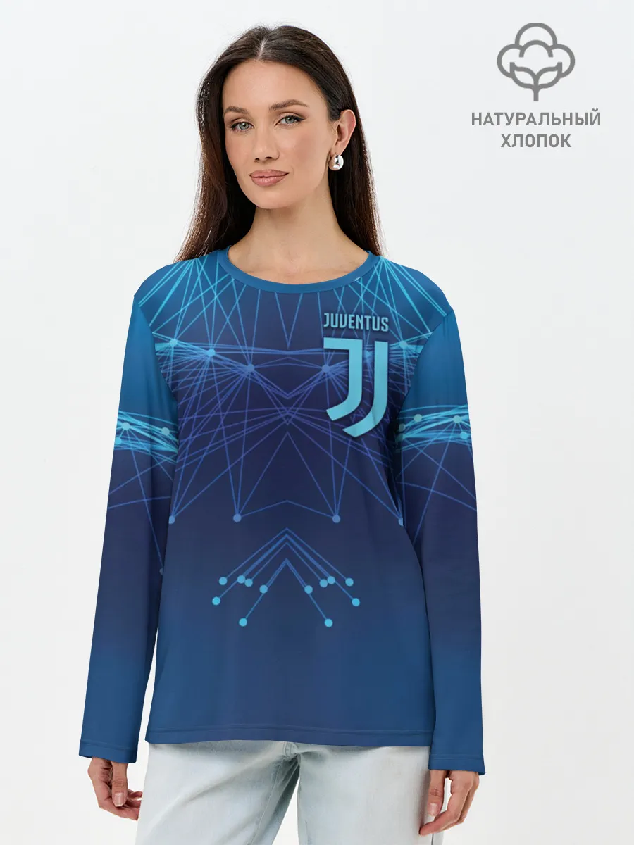 Лонгслив женский. Хлопок / Juventus Lifestyle