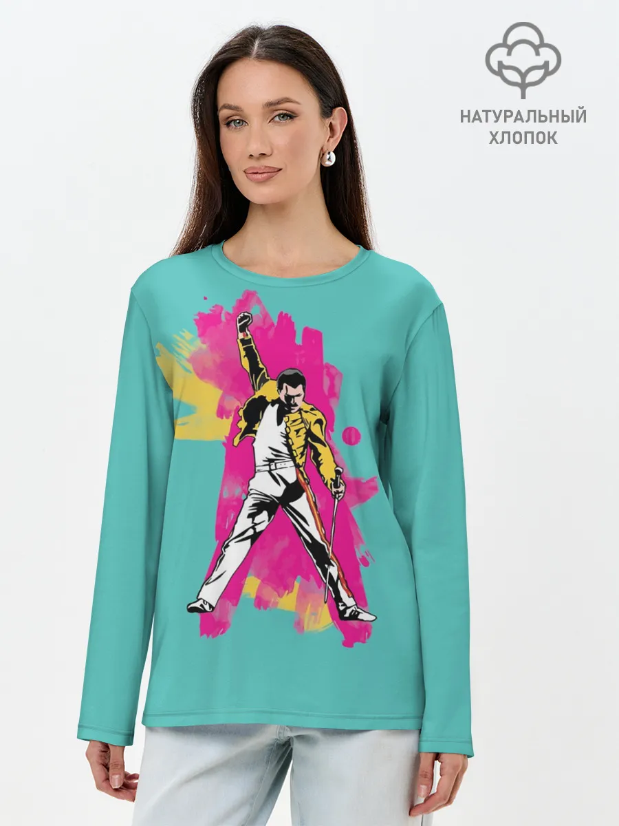 Лонгслив женский. Хлопок / Freddi_