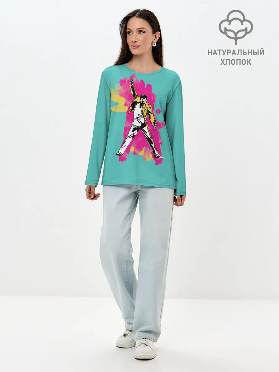 Лонгслив женский. Хлопок / Freddi_