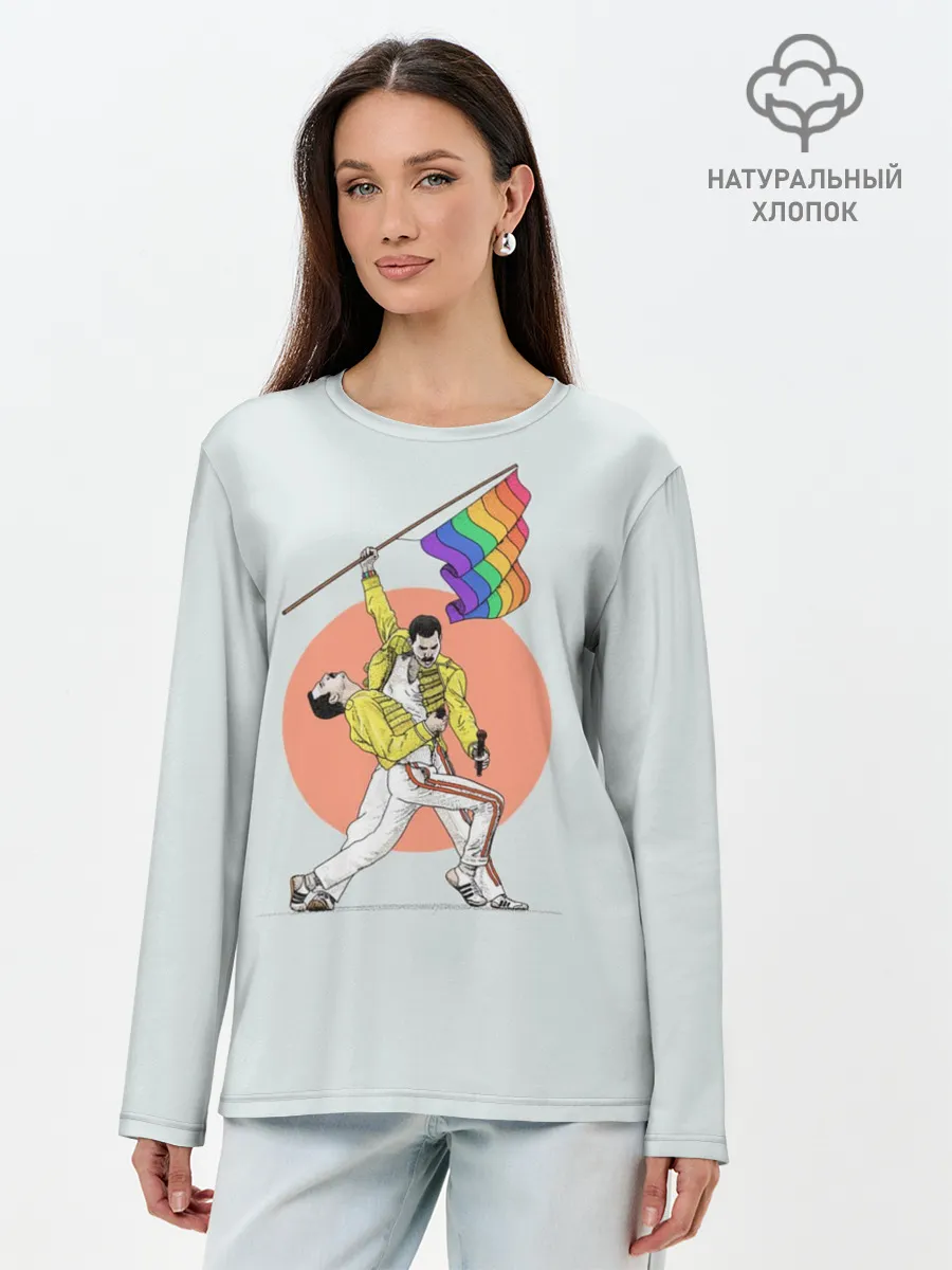 Лонгслив женский. Хлопок / Freddi