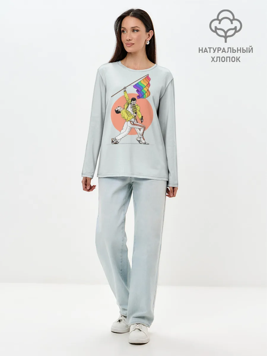 Лонгслив женский. Хлопок / Freddi