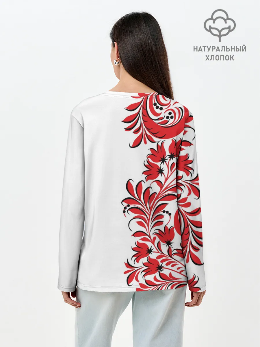 Лонгслив женский. Хлопок / Россия